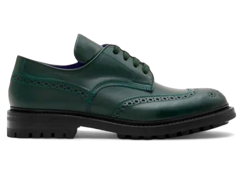 Burberry Tricker's Leather Devon Brogues Green Men's