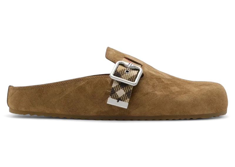 スリッポン 8113393JUTE Burberry Urchin Sandals - Burberry Leather Beige Burberry Urchin Clogs Jute (Women's) - 8113393 - US