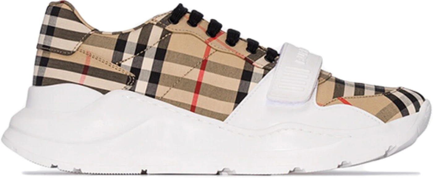 BURBERRY KIDS MARC CHECKED SNEAKERS