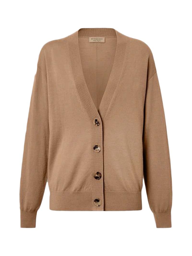 Burberry merino wool cardigan sale