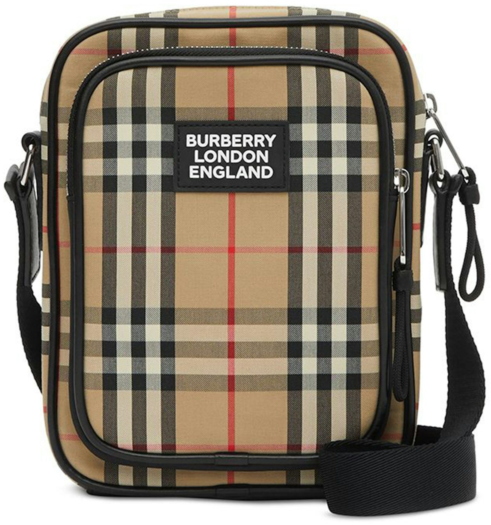 BURBERRY London Check Messenger Bag. T-03-2.