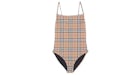 Burberry Vintage Check Badeanzug Archiv Beige