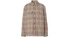 Burberry Vintage Karierte Hemdjacke Beige