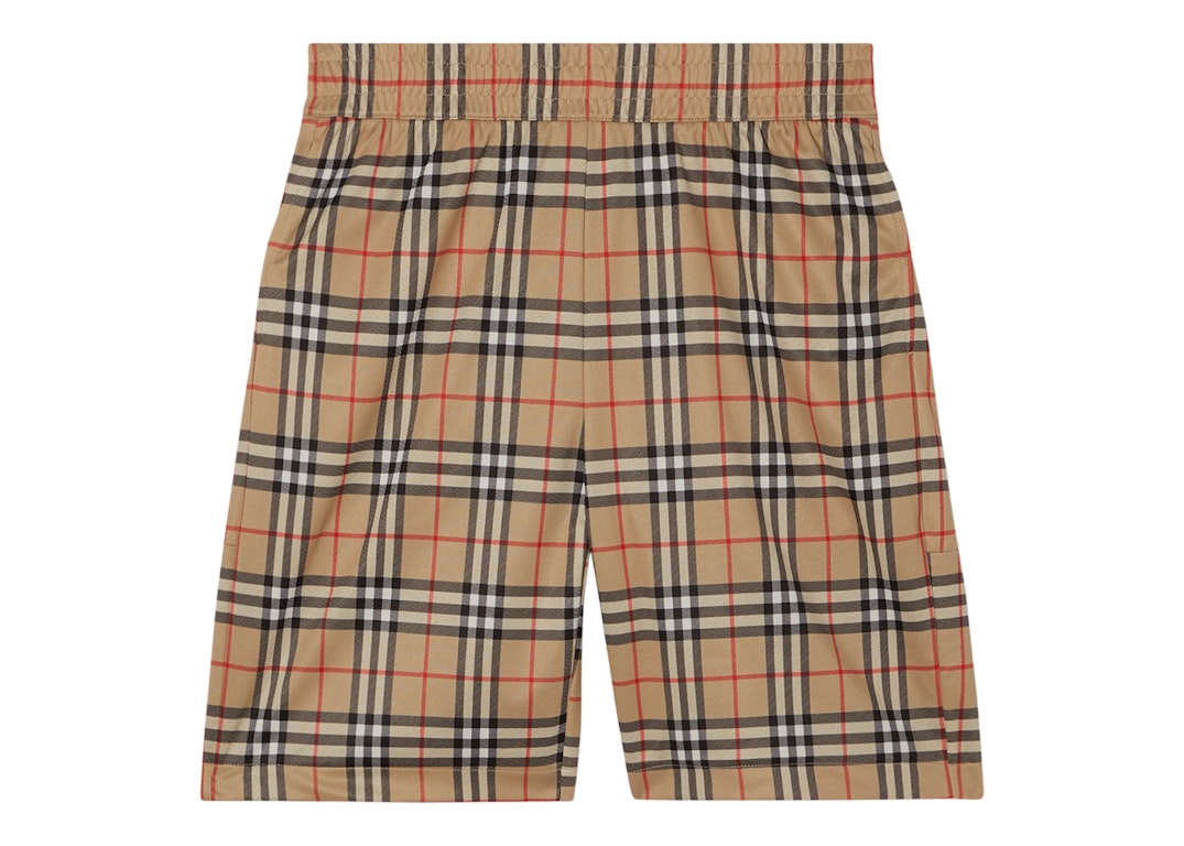 Pre-owned Burberry Vintage Check Shorts Archive Beige