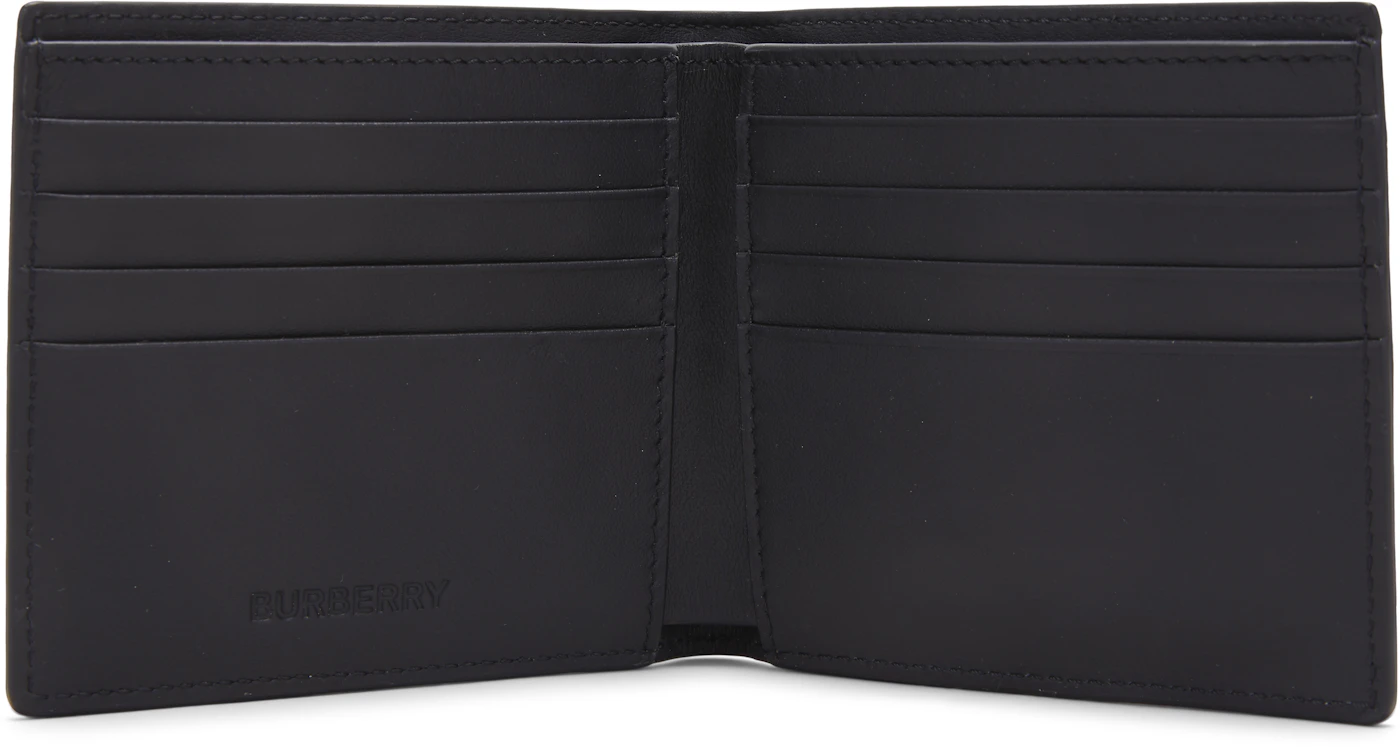 Burberry Vintage Check International Bifold Wallet 8 Slot Black in ...