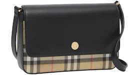 Burberry Vintage Check and Leather Note Bag Mini Archive Beige/Black
