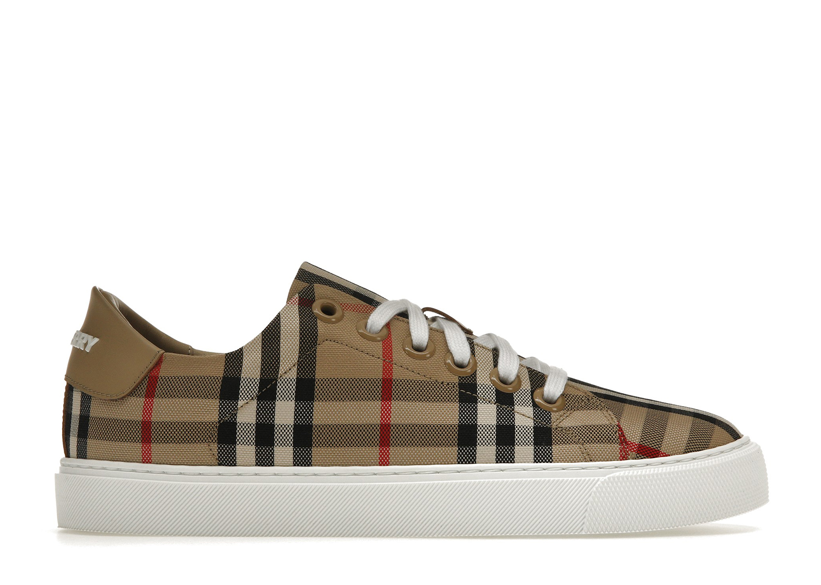 Burberry Vintage Check and Leather Sneakers Archive Beige Check Toe  (Women's)