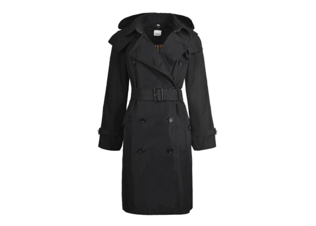 Pre-owned Burberry Women's Amberford Trench Coat Black