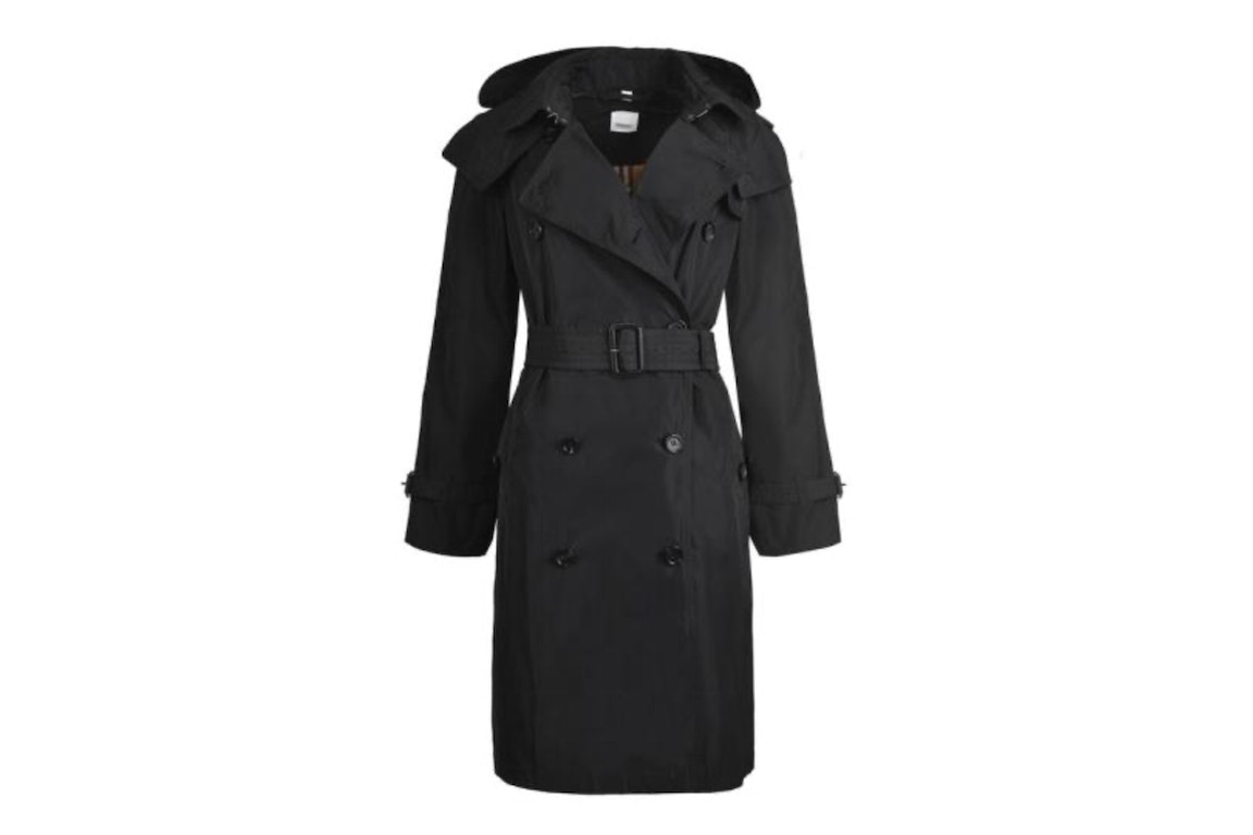 Pre-owned Burberry Women's Amberford Trench Coat Black