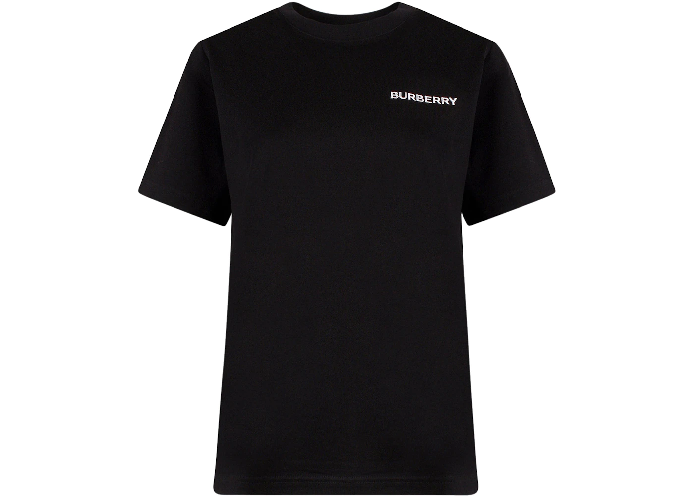 Burberry Women's Back Monogram Cotton T-Shirt Black - FW22 - US
