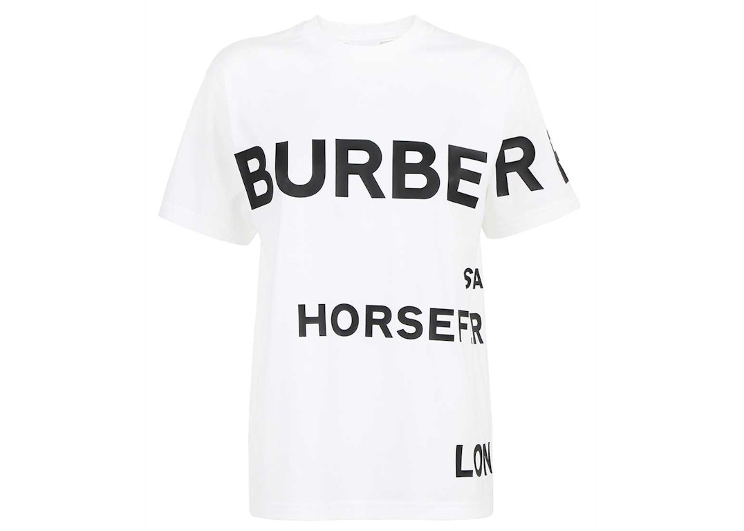 Pre-owned Burberry Womens Carrick T-shirt White