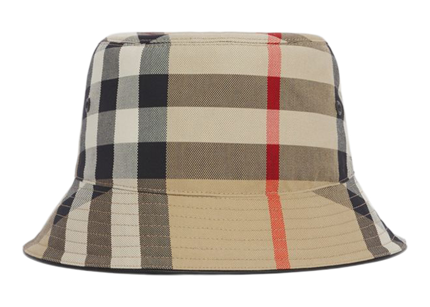 Burberry Women's Check Cotton Bucket Hat Archive Beige - SS22 - US