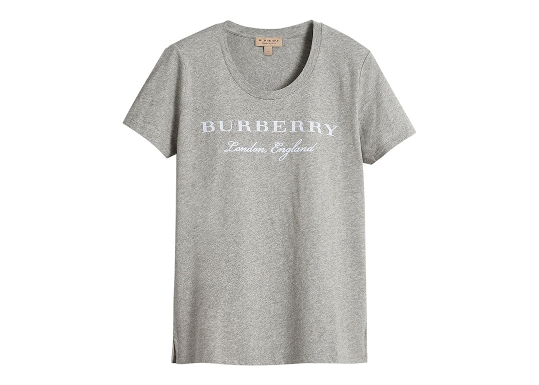 Pre-owned Burberry Women's Classic Logo T-shirt Gray