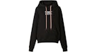 Burberry Women's Embroidered Logo Oversized Hoodie Black