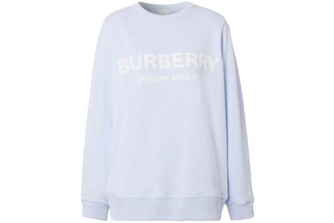 Burberry Women's Logo Sweatshirt Pale Blue US