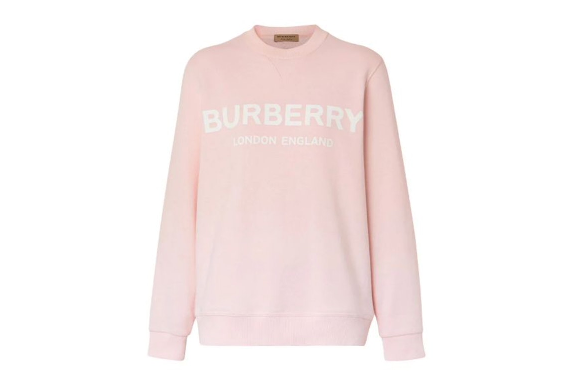 Pre-owned Burberry Women's Logo Sweatshirt Pink