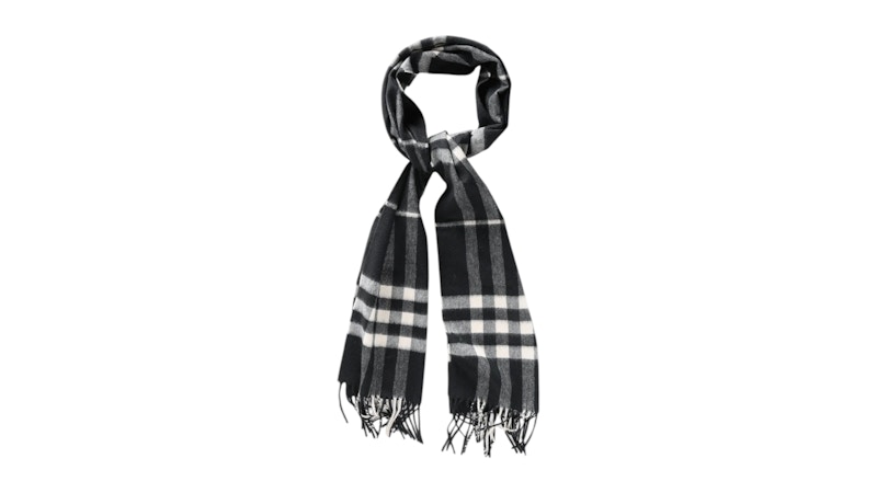 Burberry Women's Mu Giant Chk Scarf Black/Calico - FW26 - US