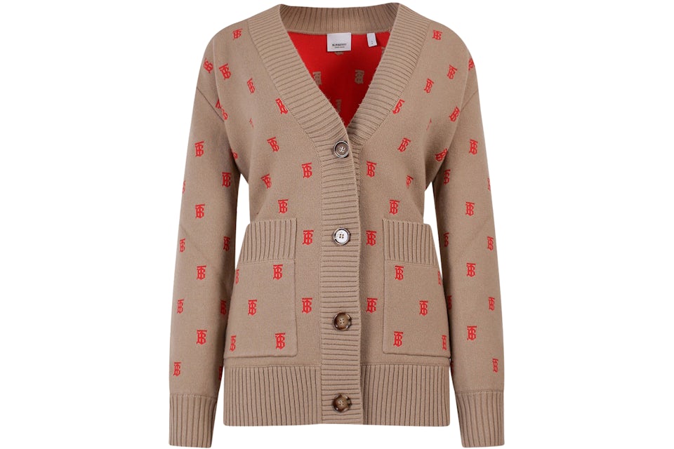 Burberry Women's Wool And Cashmere Cardigan Beige - FW22 - US
