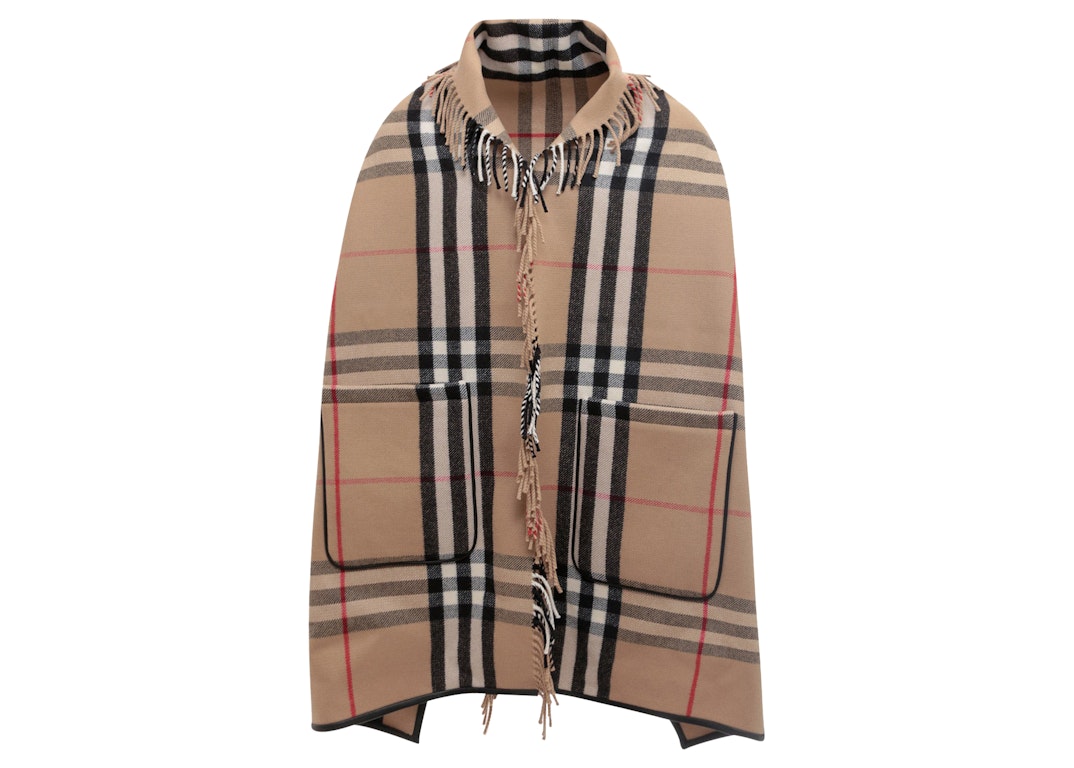 Pre-owned Burberry Women's Wool And Cashmere Mantel Coat Beige