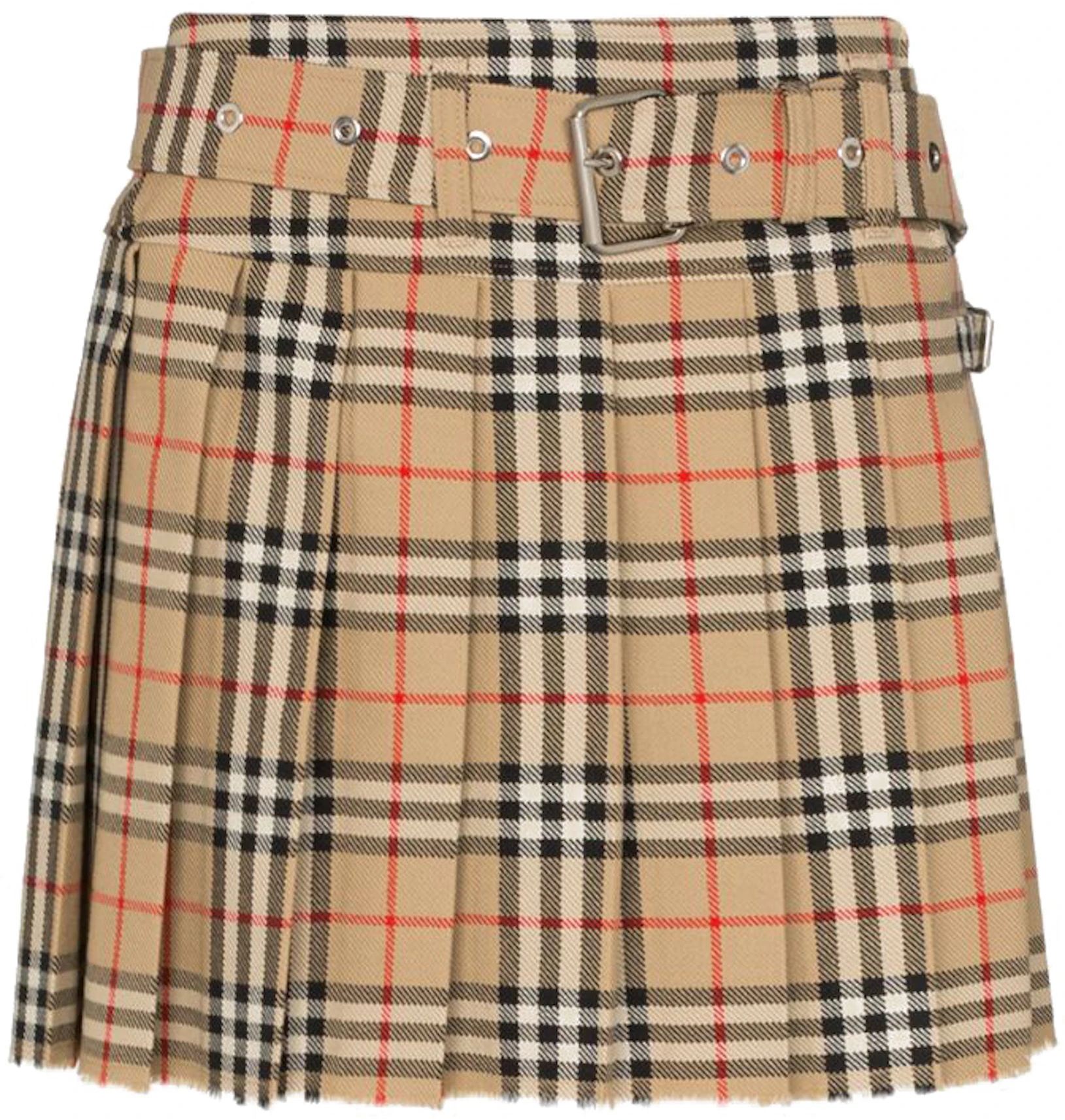 Burberry Womens Wool Kilt Skirt Vintage Check - SS22 - GB