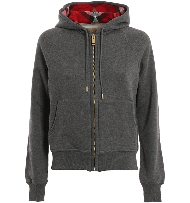Hoodie Grey Zip Men's Burberry Zip Hoodie Burberry Grey