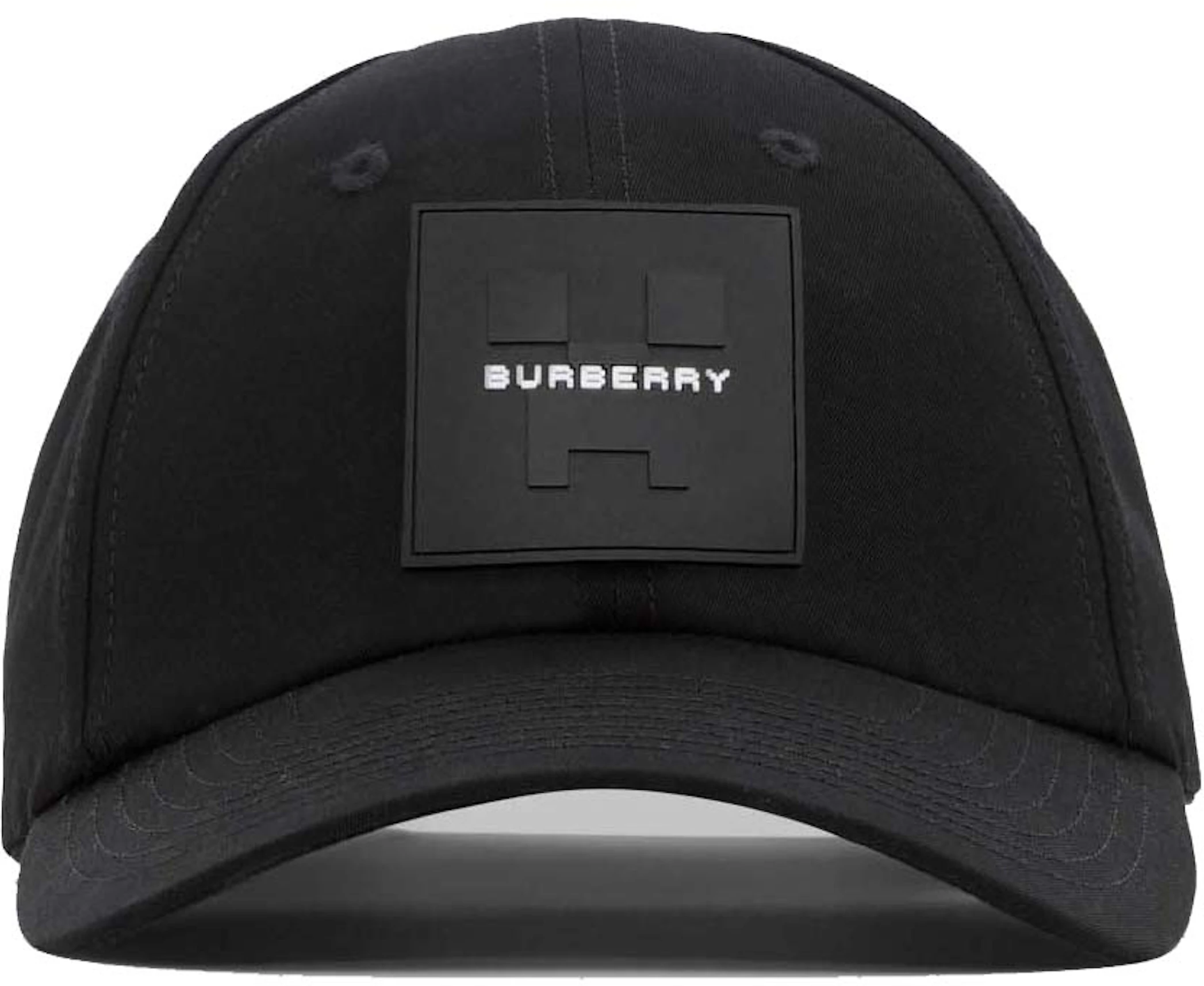 Burberry x Minecraft Logo Applique Cotton Gabardine Baseball Cap Black -  FW22 - US