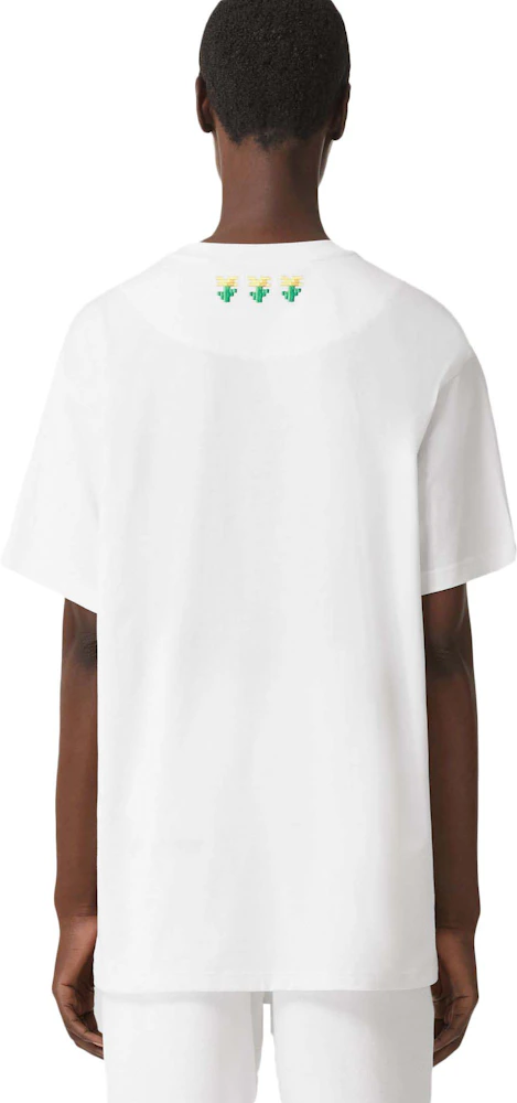 Burberry x Minecraft Logo Print Cotton Oversized T-shirt White - FW22 - US