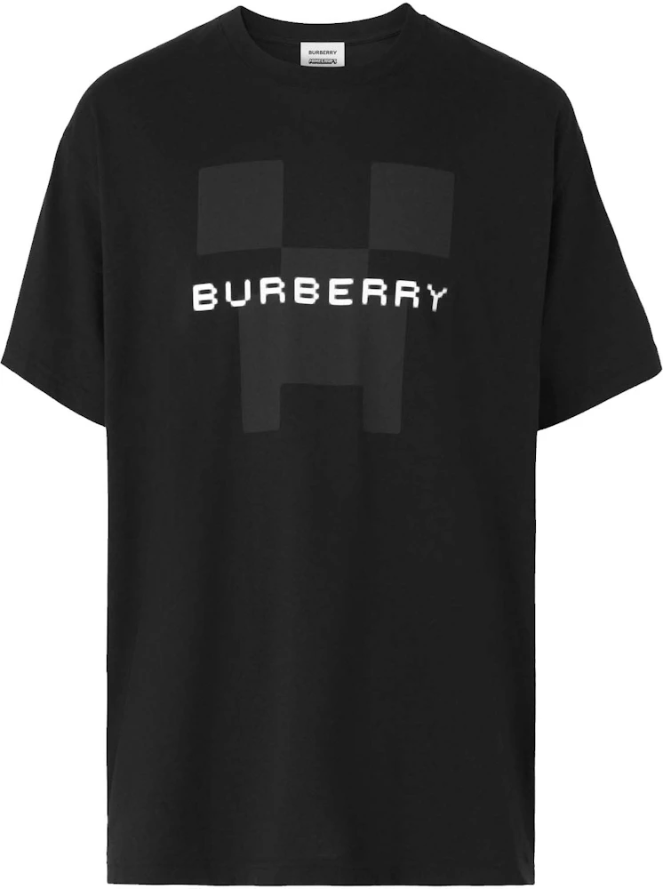 Burberry x Minecraft Logo Print Cotton T-shirt Black - FW22 - US