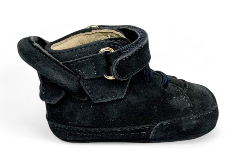 Buscemi 100MM High Booties Blue Leather (Baby)