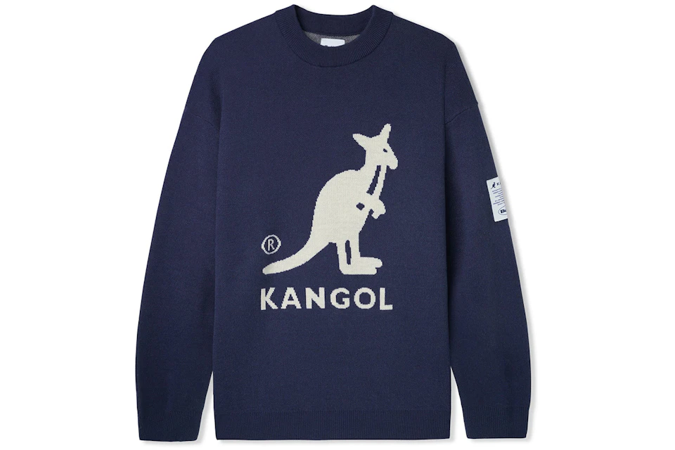 Recensie dubbellaag Lezen Butter Goods x Kangol Knitted Sweater Sweater Navy - FW22 - US