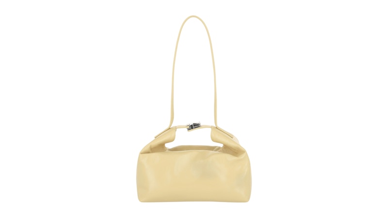 ByFar Bea Creased Shoulder Bag Tapioca