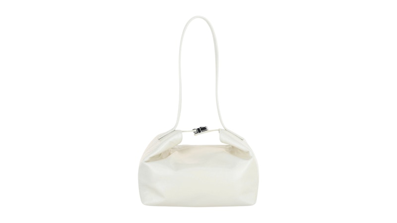 FAF 新品 生成り WHITE ホワイト bag shoulder バック ByFar Bea Creased Shoulder Bag White - JP