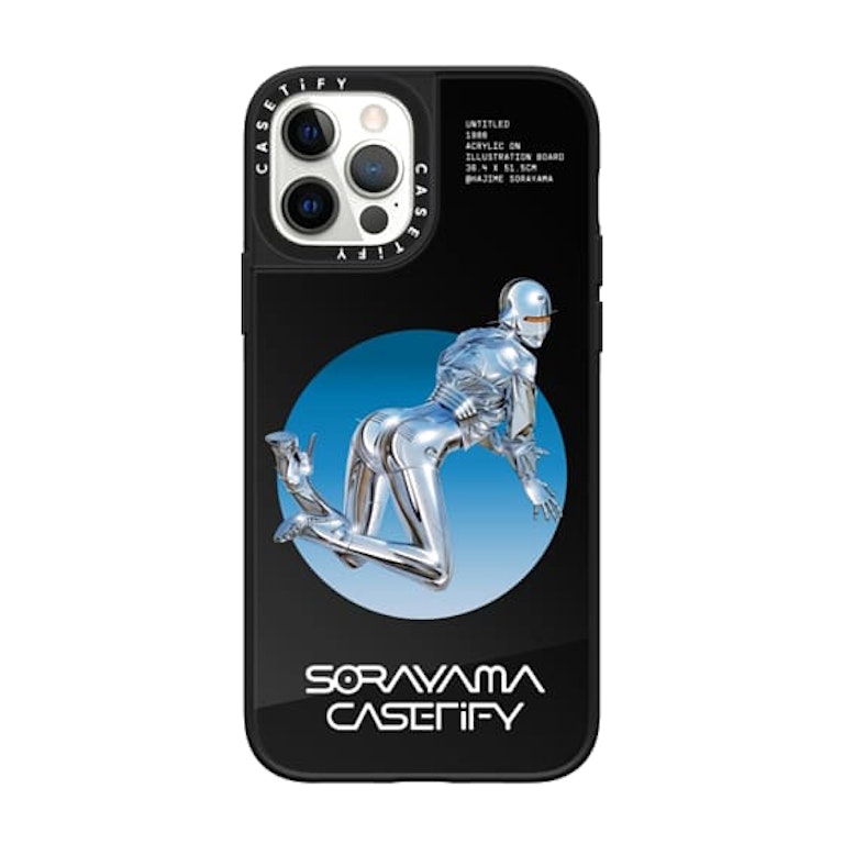 Pre-owned Casetify X Sorayama Sext Robot 2 Iphone Case Black