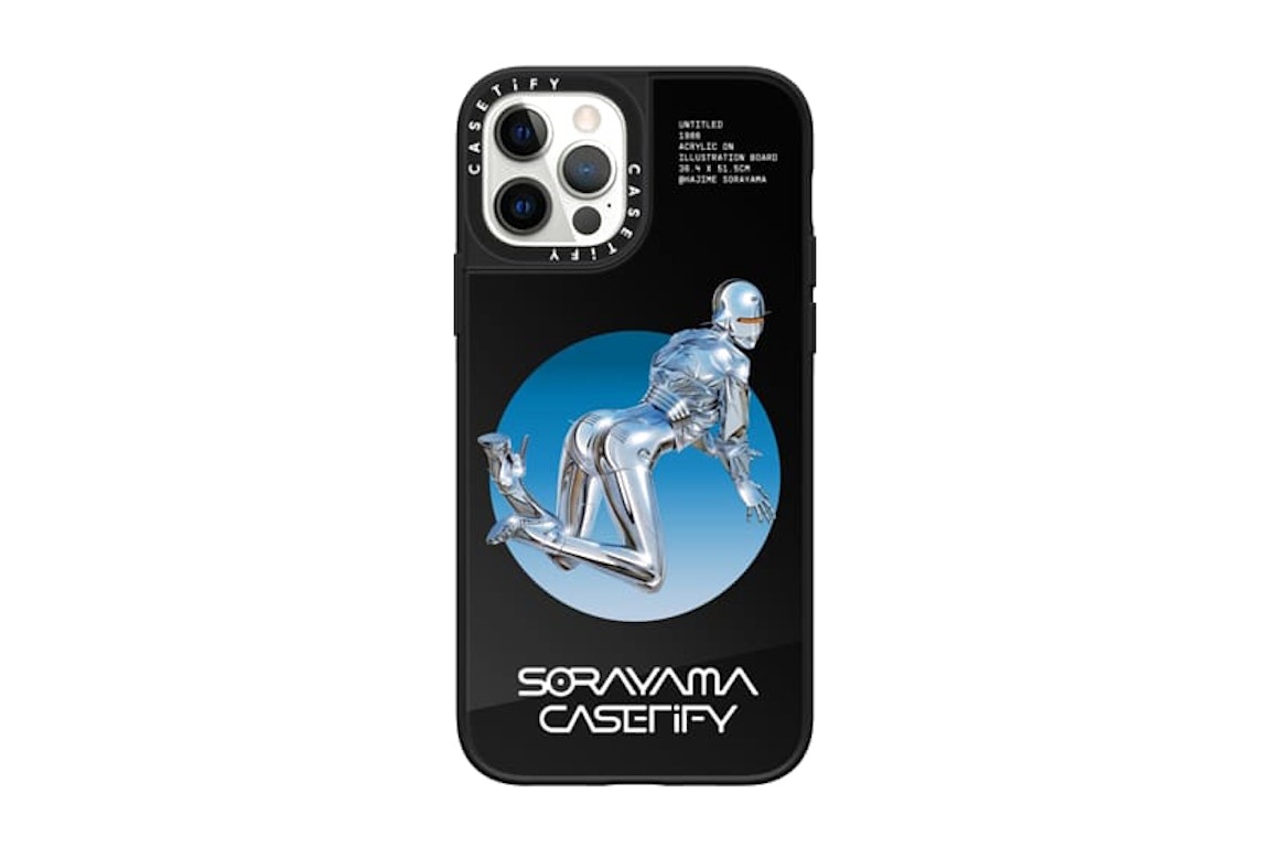 Pre-owned Casetify X Sorayama Sext Robot 2 Iphone Case Black