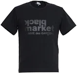 CDG Black Market Logo T-Shirt Black