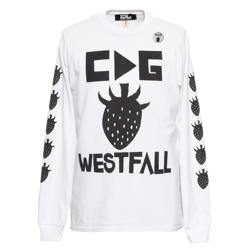 CDG Black Market x Brett Westfall L/S T-Shirt White メンズ - FW21 - JP