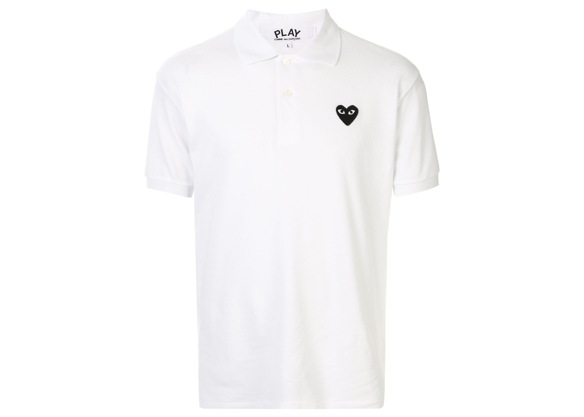 Comme des Garcons Play Heart Polo Shirt White Men's - SS22 - US
