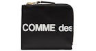 CDG Play Énorme Logo Portefeuille Zip Play Noir