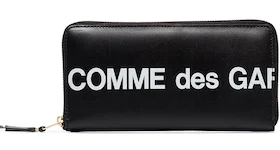 CDG Play Logo Print Continental Wallet Play Black