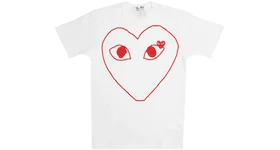 Comme des Garcons Play Women's Heart Outline S/S T-shirt White
