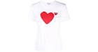 Comme des Garçons Play femme Heart S/S T-shirt Blanc