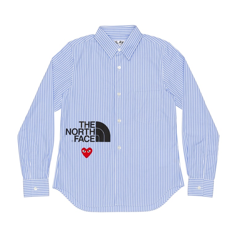 Pre-owned Comme Des Garçons Play Cdg X The North Face Blouse Stripe