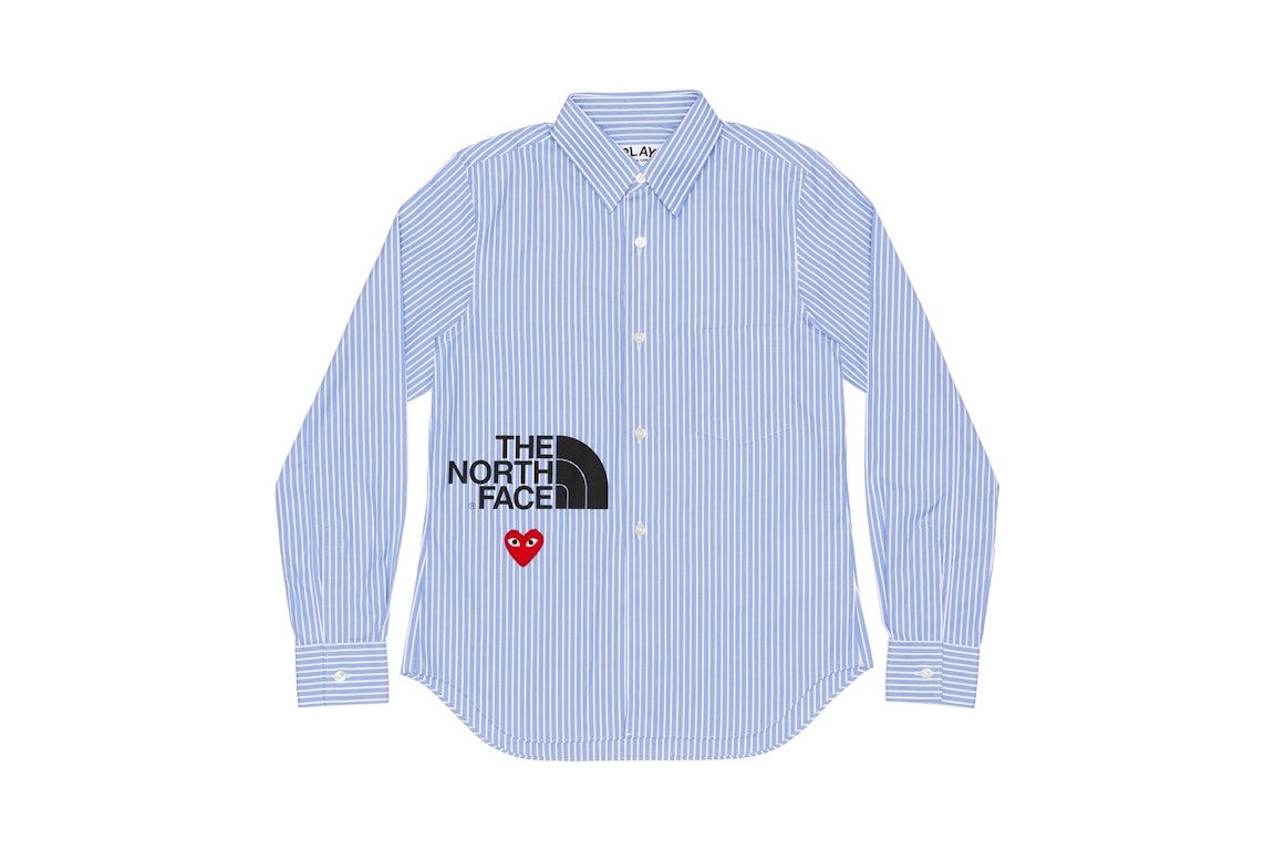 Pre-owned Comme Des Garçons Play Cdg X The North Face Blouse Stripe