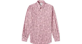 CDG Shirt x KAWS Classic Poplin Shirt Pink/Black