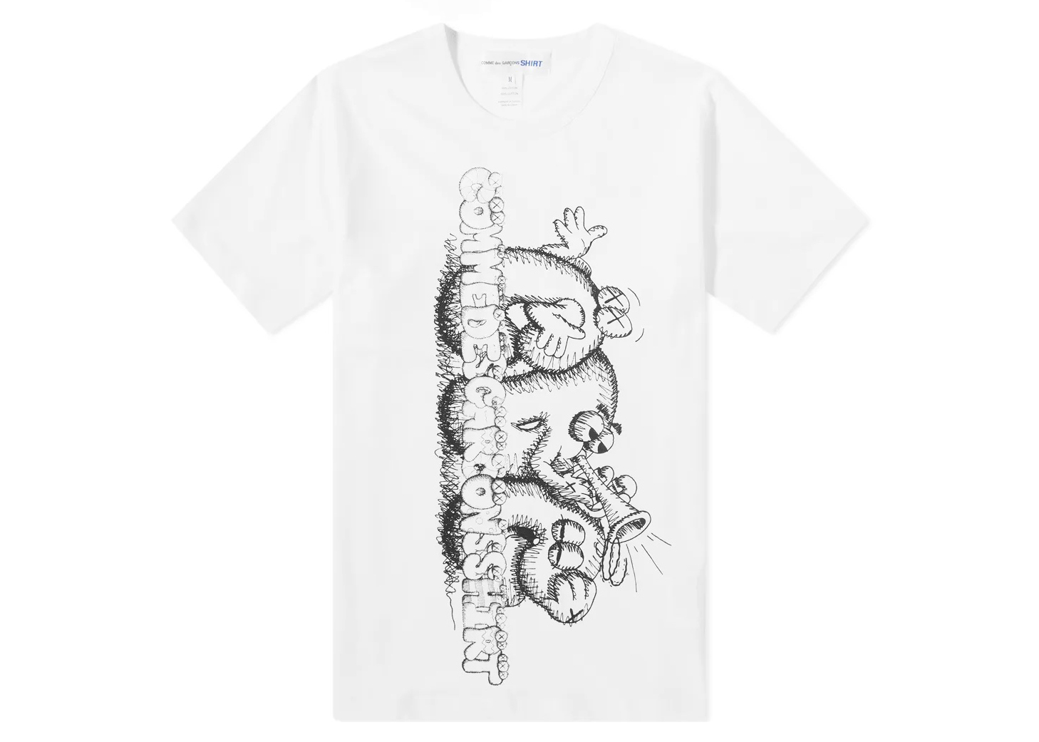 CDG Shirt x KAWS T-shirt White/Black Men's - SS21 - US