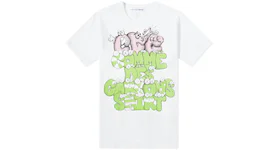 CDG Shirt x KAWS Print T-shirt White/Green/Pink