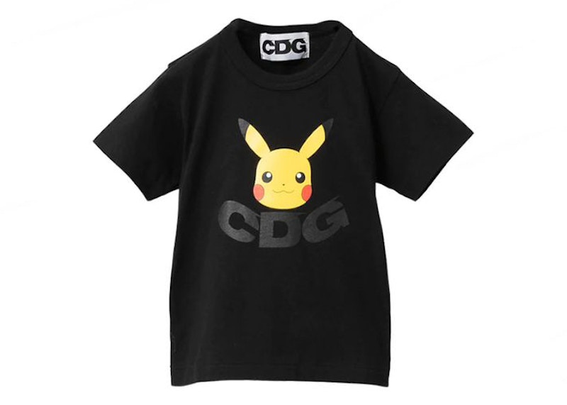 CDG x Pokemon Kids T Shirt Black Kids FW22 US