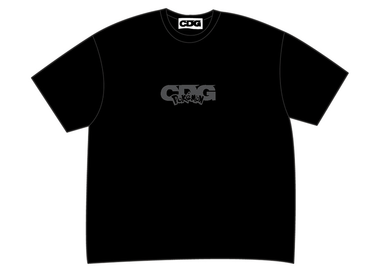 CDG x Pokemon Oversized B T-Shirt Black