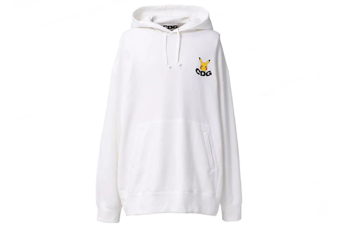White cdg hoodie Clearance