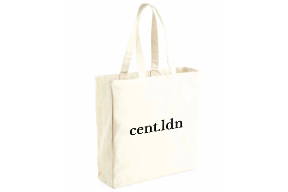 cent.ldn Lux Canvas Tote Bag Natural Canvas